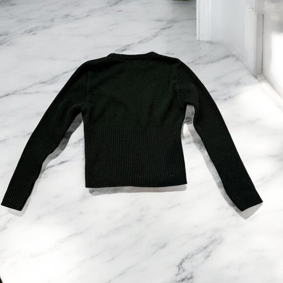 Vintage Freeman T. Porter Green Ribbed Wool Sweater No Size XS/S/M/L - Picture 8 of 10